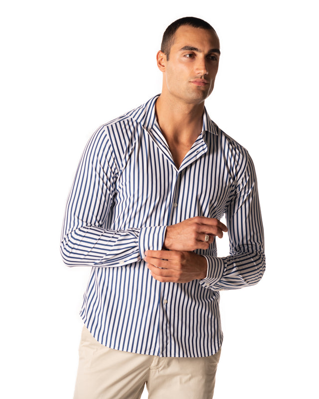 Camicia active color bianco blu