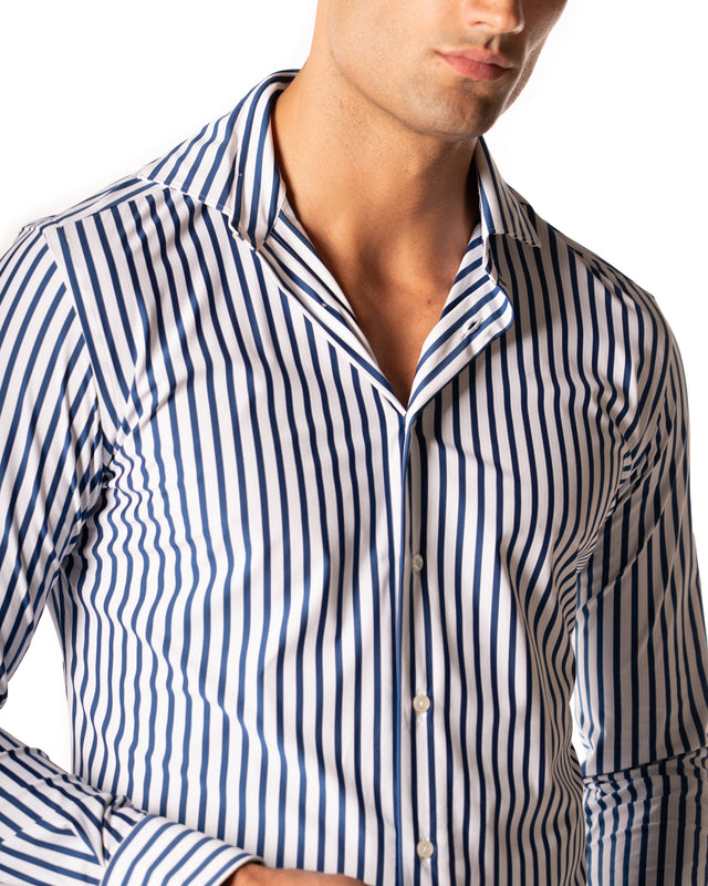 Camicia active color bianco blu