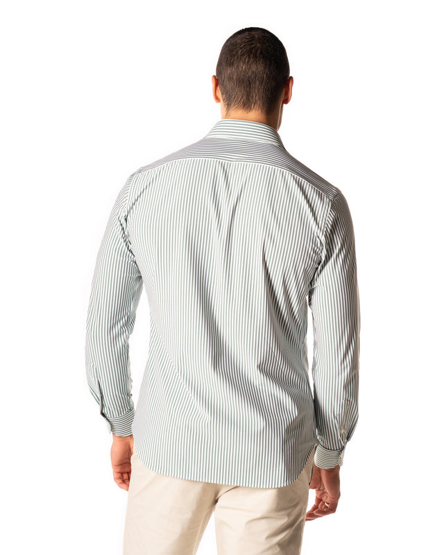 Camicia active color bianco verde