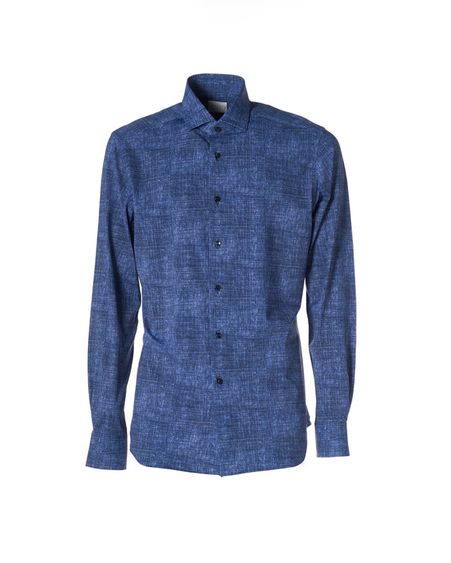 Camicia active melange color denim