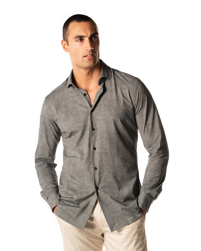 Camicia active melance color militare