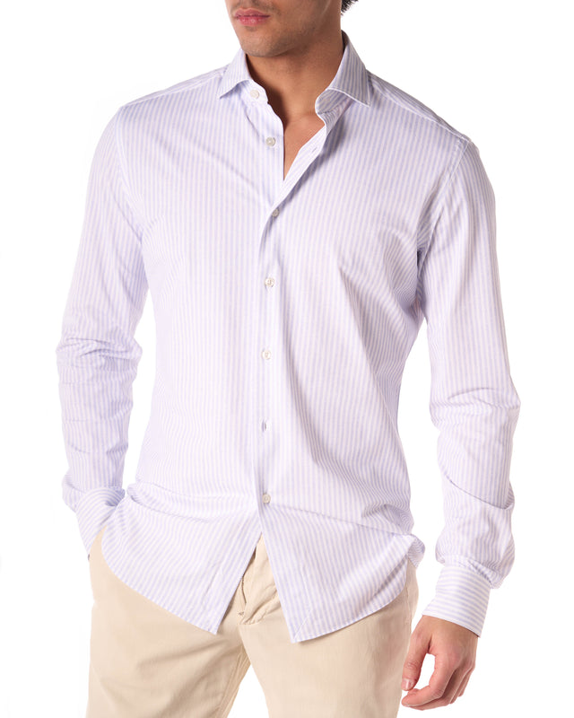 Camicia active color bianco/azzurro