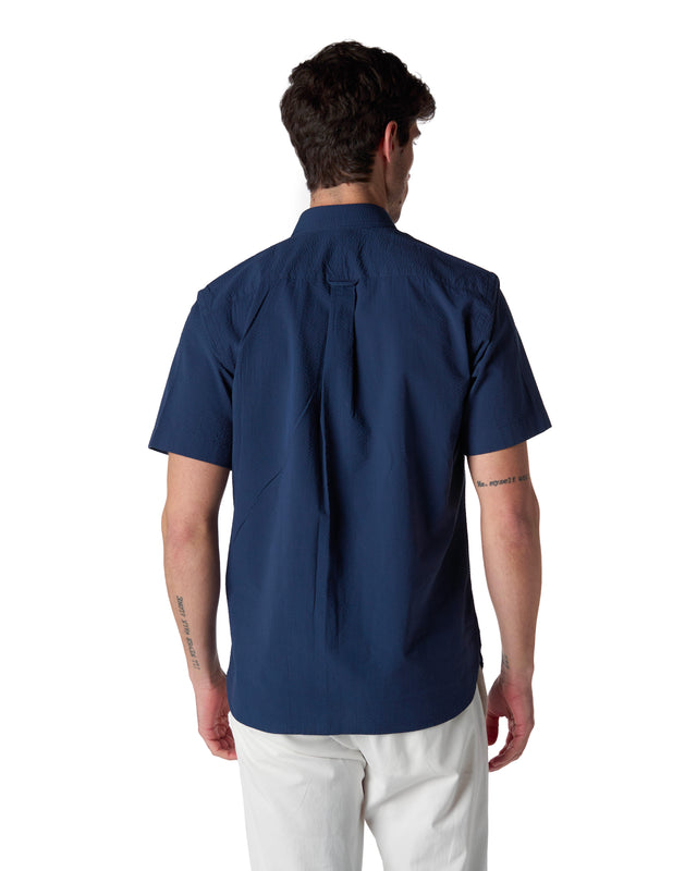 CAMICIA SEERSUKER MANICA CORTA