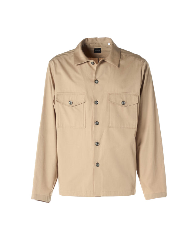Camicia over shirt cotone color corda