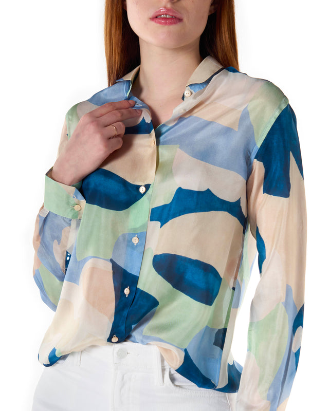 Camicia seta fantasia