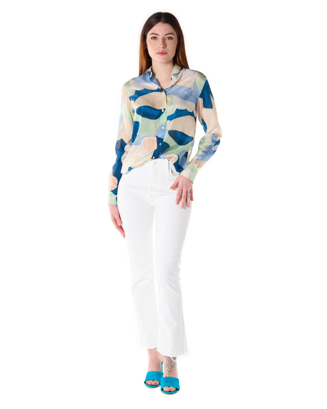 Camicia seta fantasia