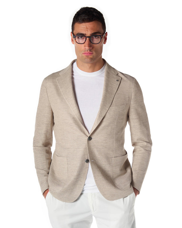 Giacca jersey color corda