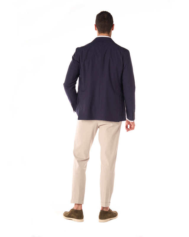Giacca Lana e Cotone stretch