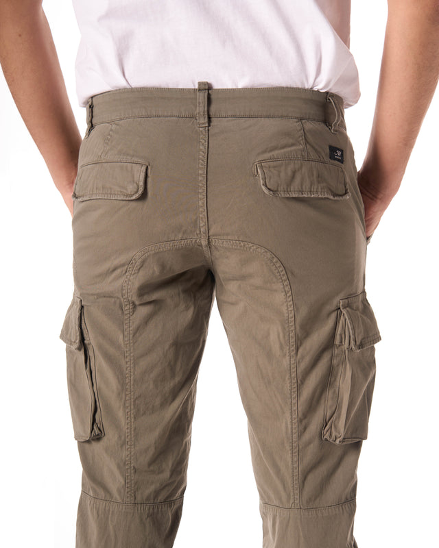 Cargo cile cotone color militare