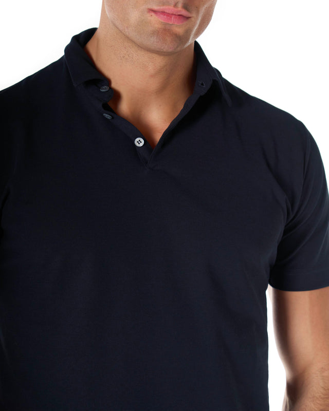 Polo ice cotton color blu