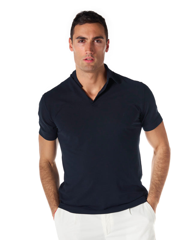 Polo ice cotton color blu