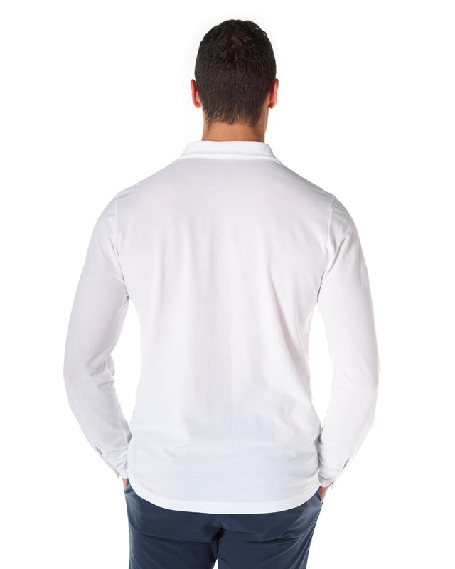 Polo camicia color bianco