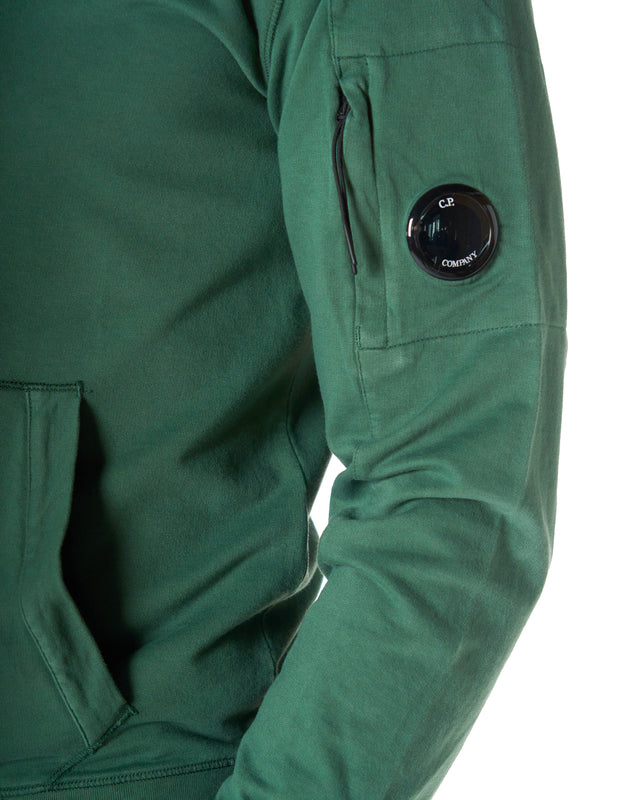 Felpa full zip color verde
