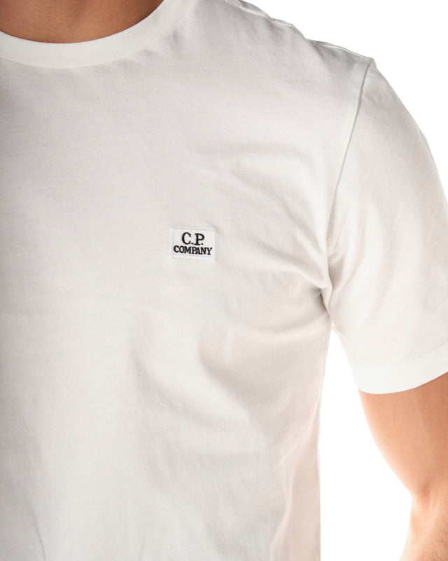 T shirt logo color bianco