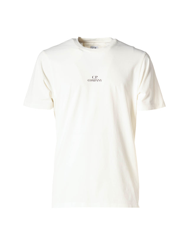 T shirt logo piccolo color bianco