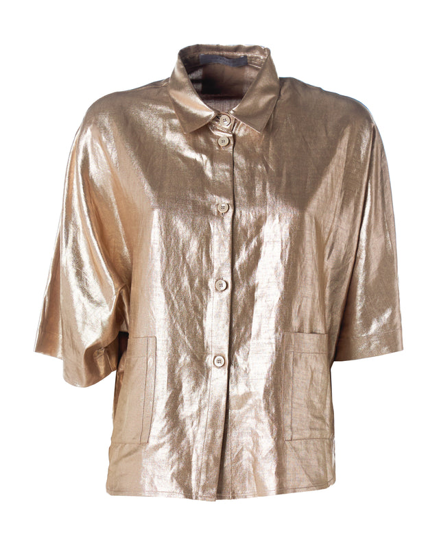 CAMICIA LINO SPALMATO