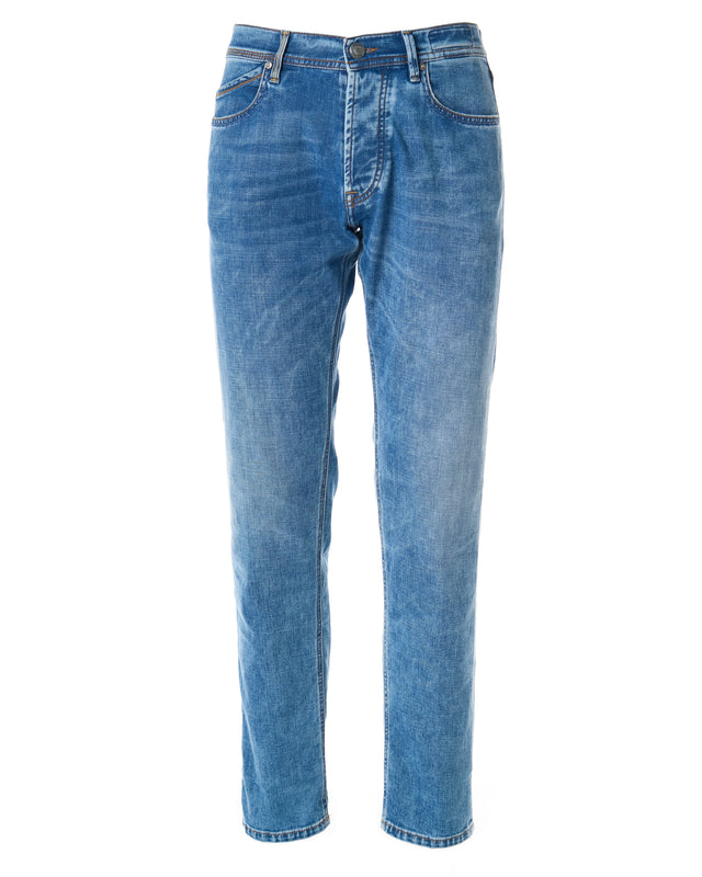 Pantaloni rupert 5 tasche color blu