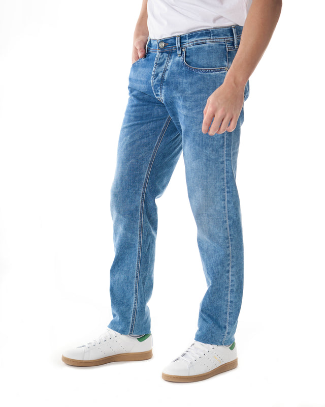 Pantaloni rupert 5 tasche color blu