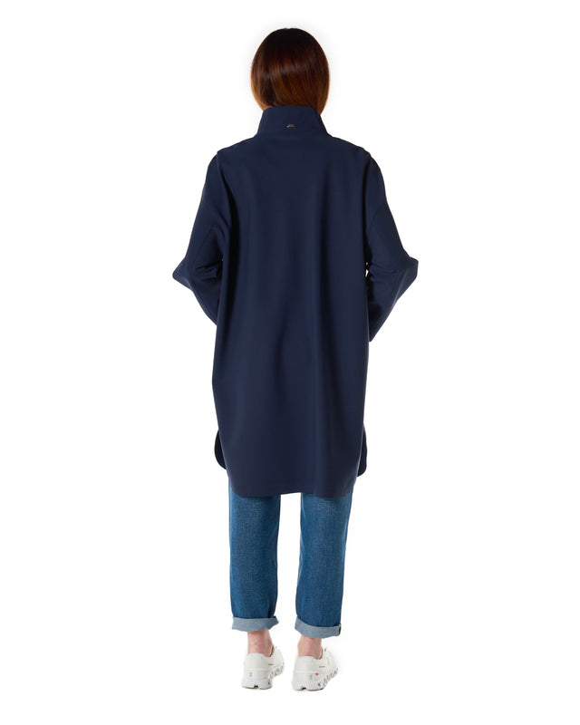 Impermeabile neoprene over color blu
