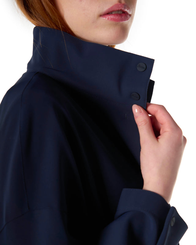 Impermeabile neoprene over color blu
