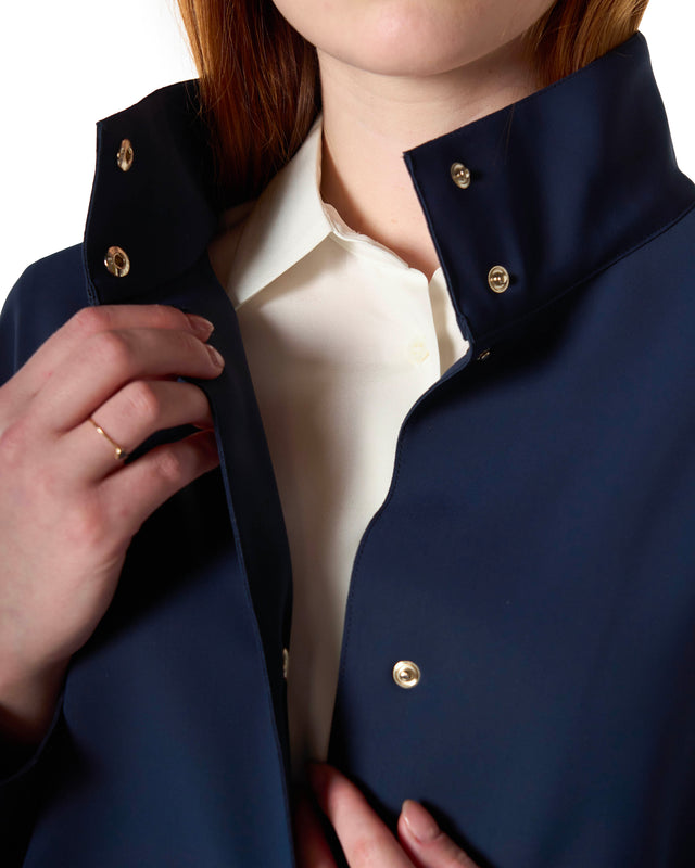 Impermeabile neoprene over color blu