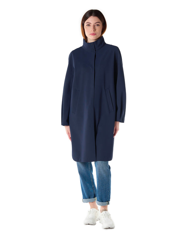 Impermeabile neoprene over color blu