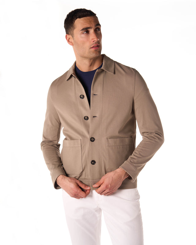 Camicia over shirt color grigio