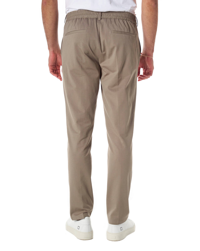 Pantaloni elastico color grigio