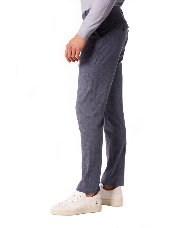 Pantaloni abito color indaco