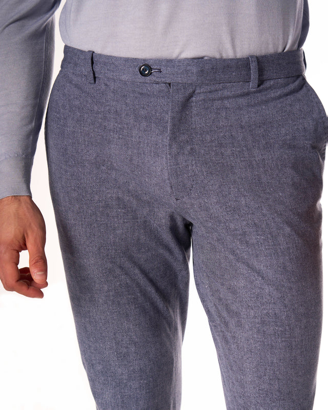 Pantaloni abito color indaco