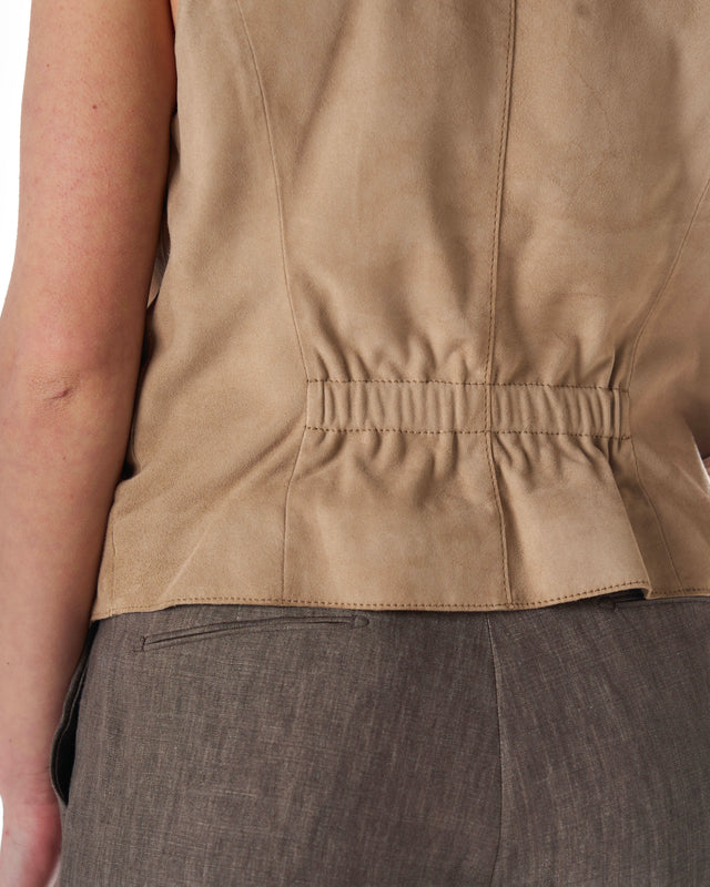 GILET SUEDE
