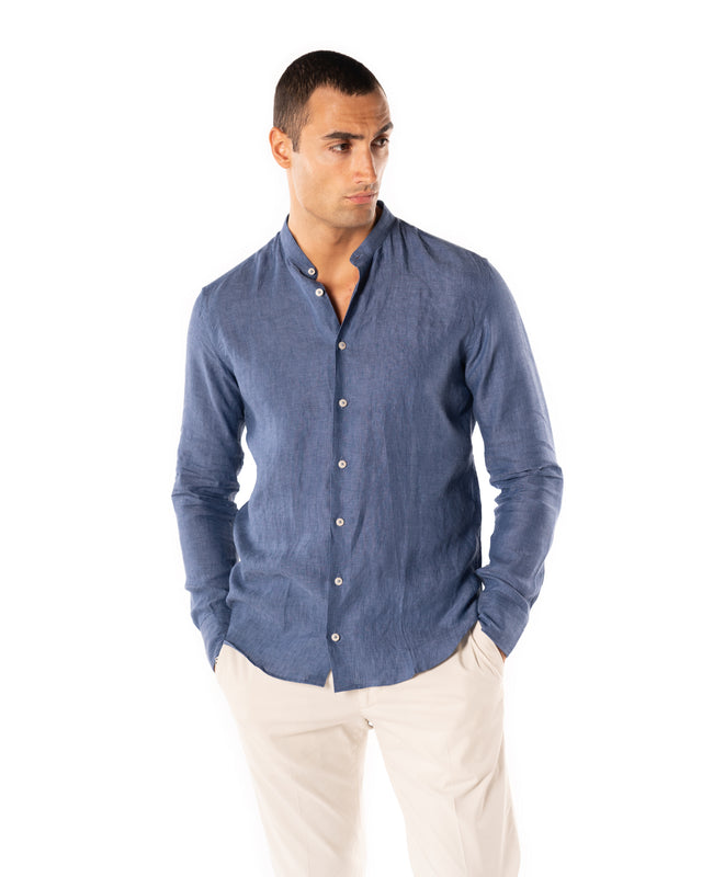 Camicia coreana in lino