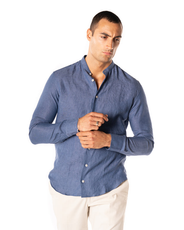Camicia coreana in lino
