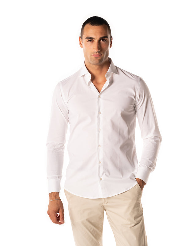 Cotone stretch color bianco