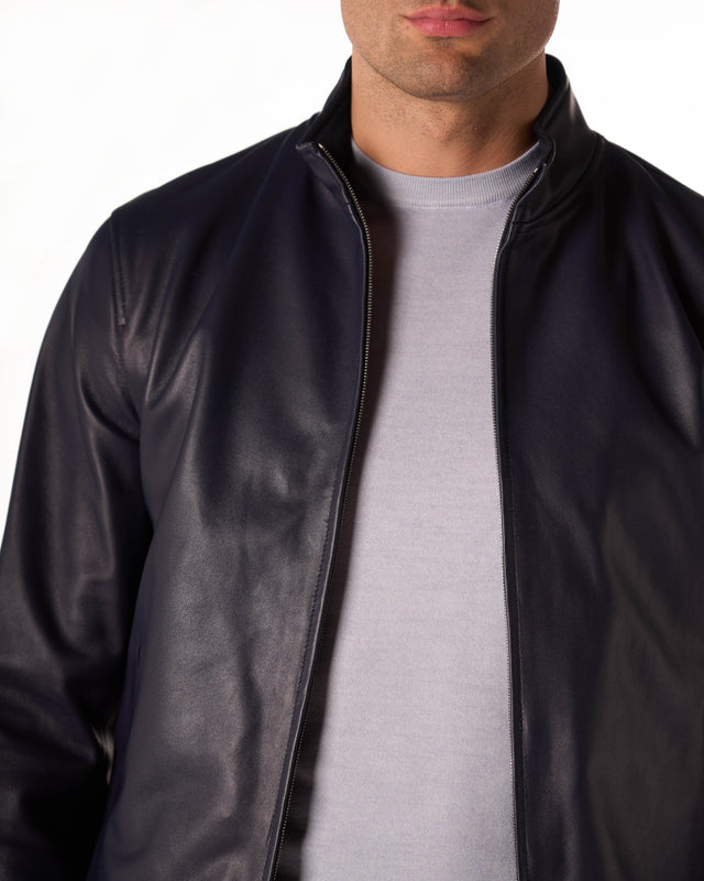 Giubbotto nappa color blu