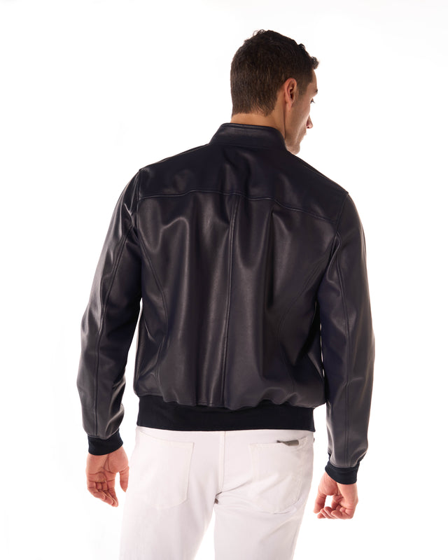 Giubbotto nappa color blu