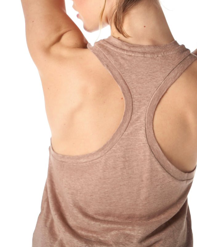 CANOTTA LINO SPALLA AMERICANA