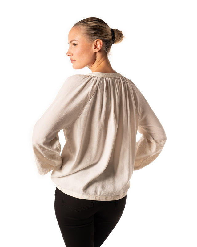 casacca coreana nappine colore ecru