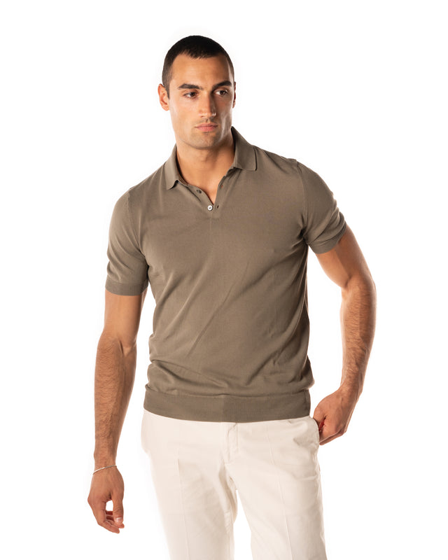 Polo maglia fresh cotton color militare