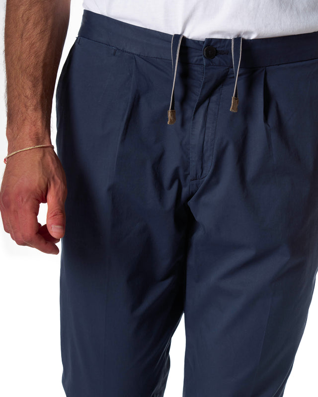 Pantaloni batavia ice color blu