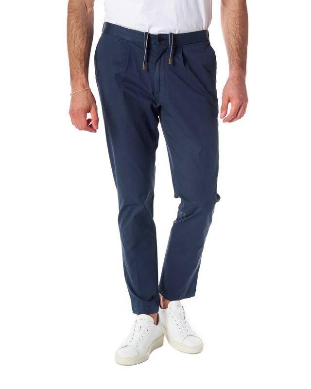 Pantaloni batavia ice color blu