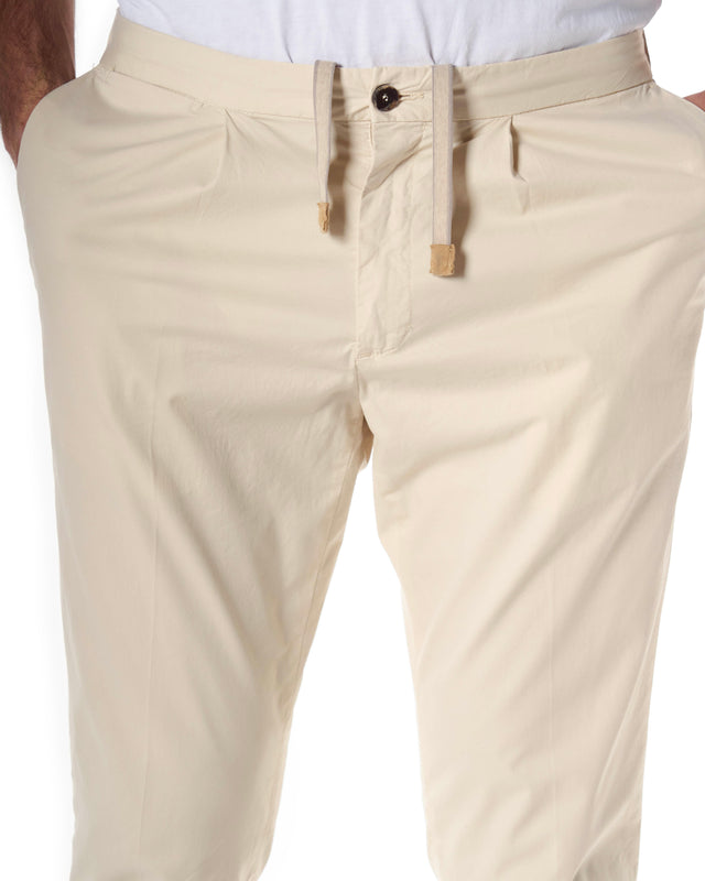 Pantaloni batavia ice color beige