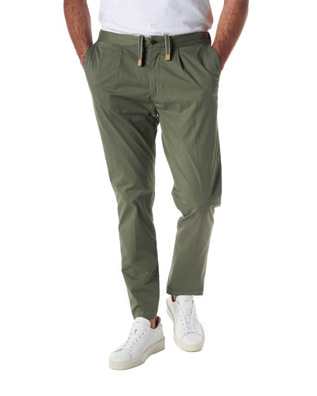 Pantaloni batavia ice color verde