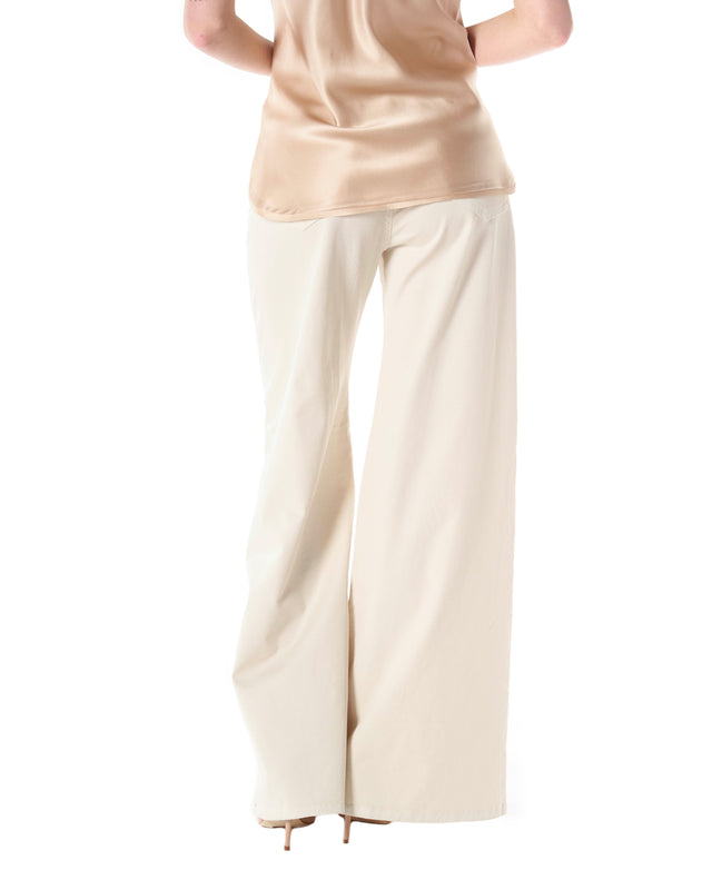Pantalone palazzo color corda