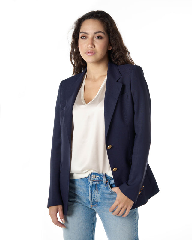 Giacca 2 bottoni color blu