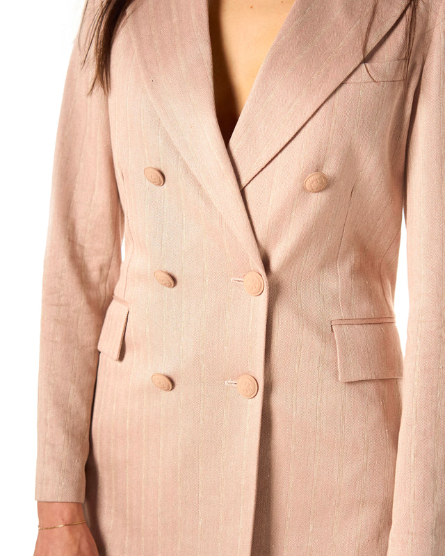 TAILLEUR LINO E COTONE GESSATO