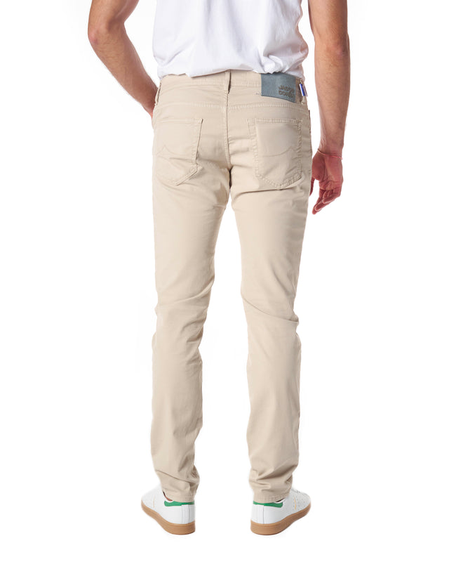 Jeans gabardina stretch color beige