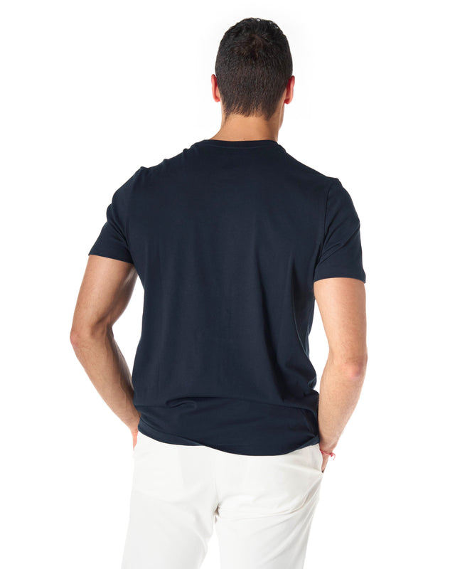T shirt silk touch color blu
