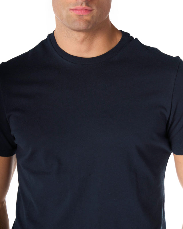 T shirt silk touch color blu