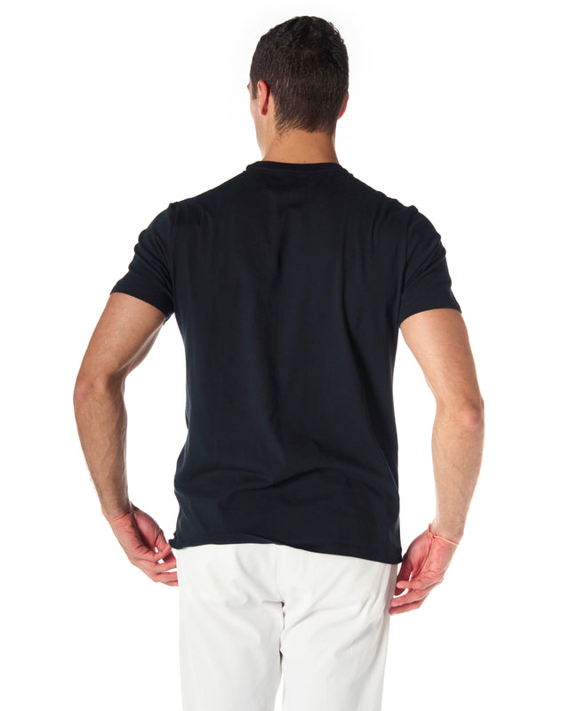 Tshirt silk touch color nero